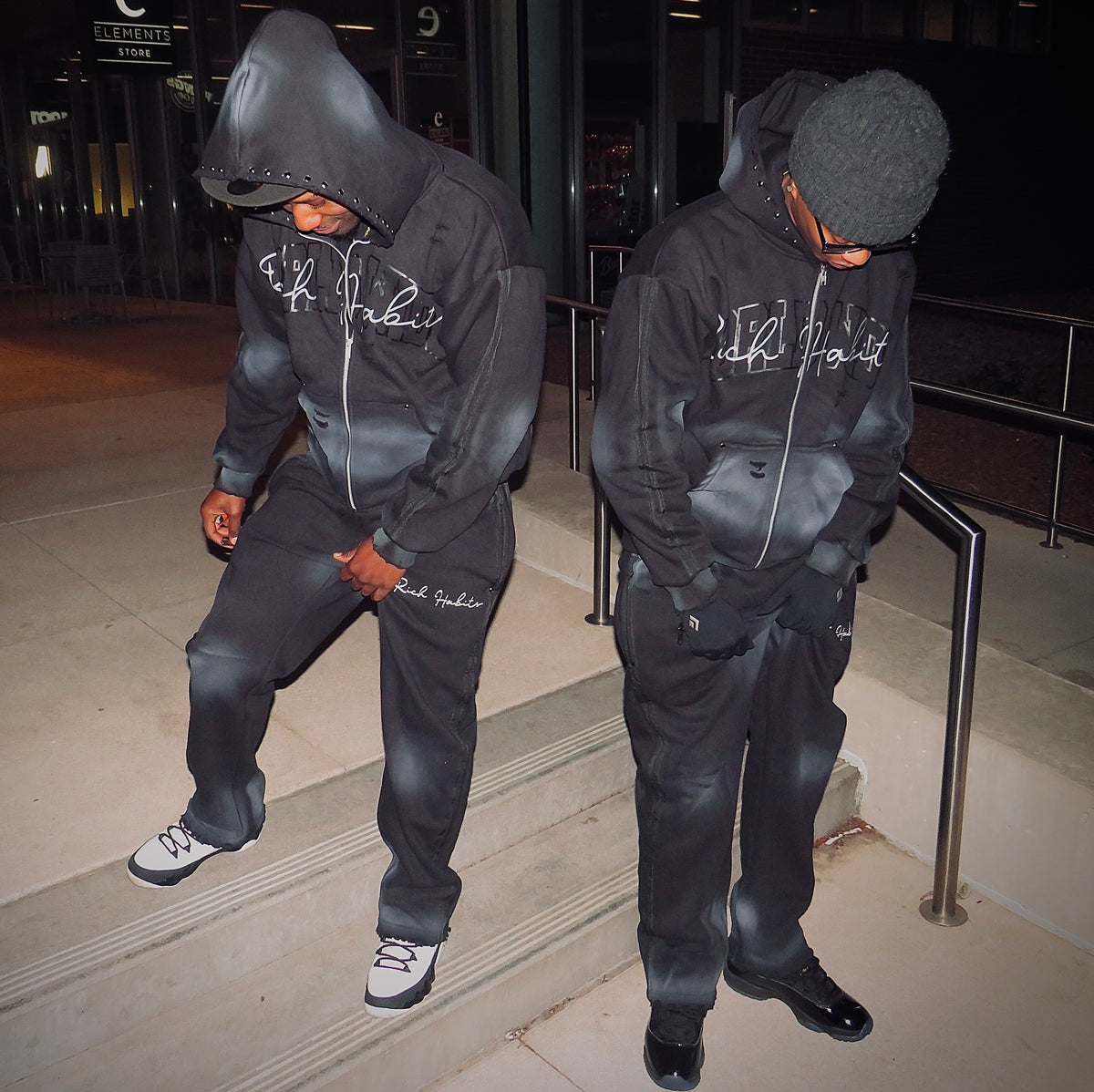 Black “RH” sweatsuits