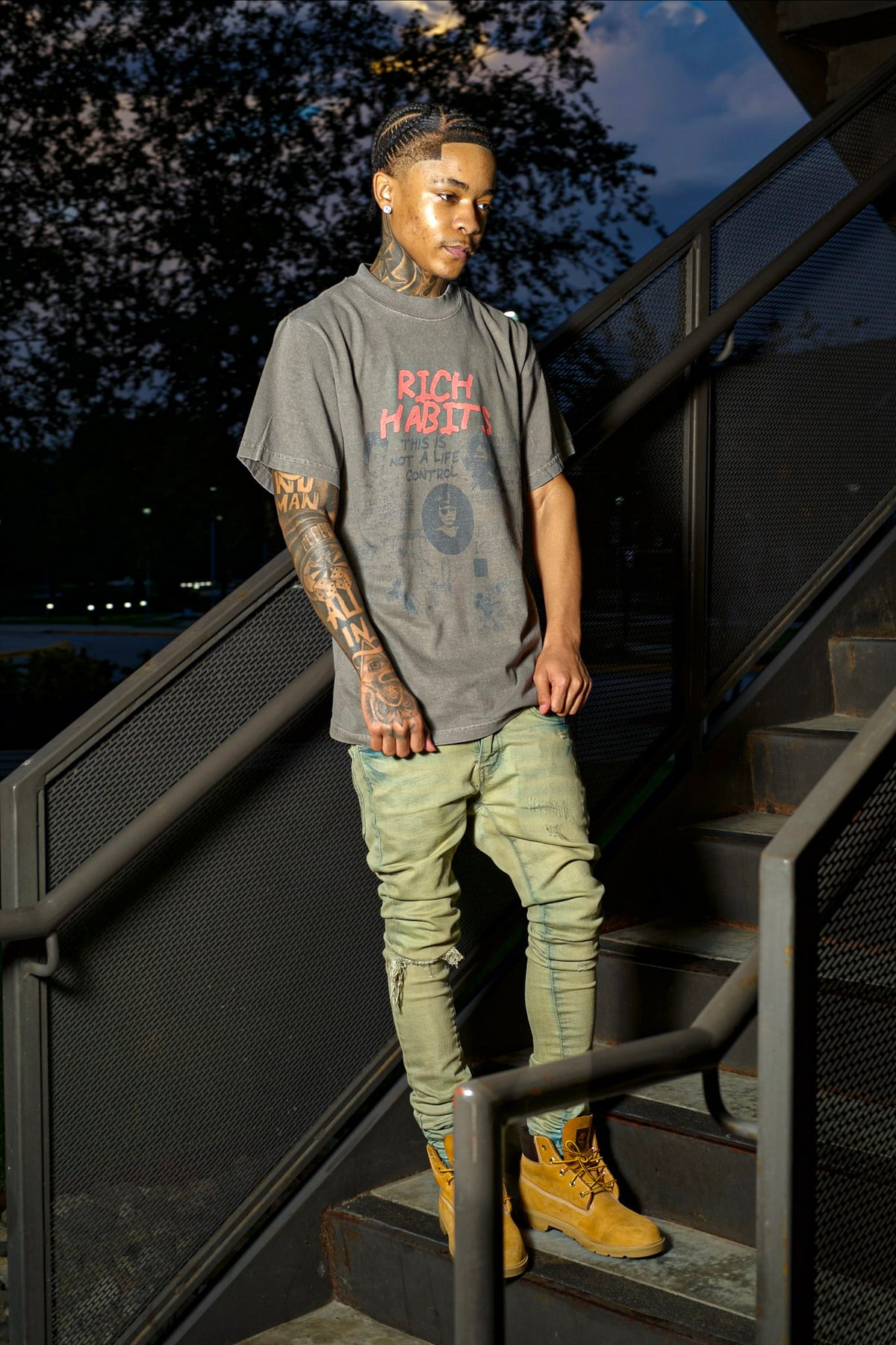 “Grave stone” Gray chaos Tshirt